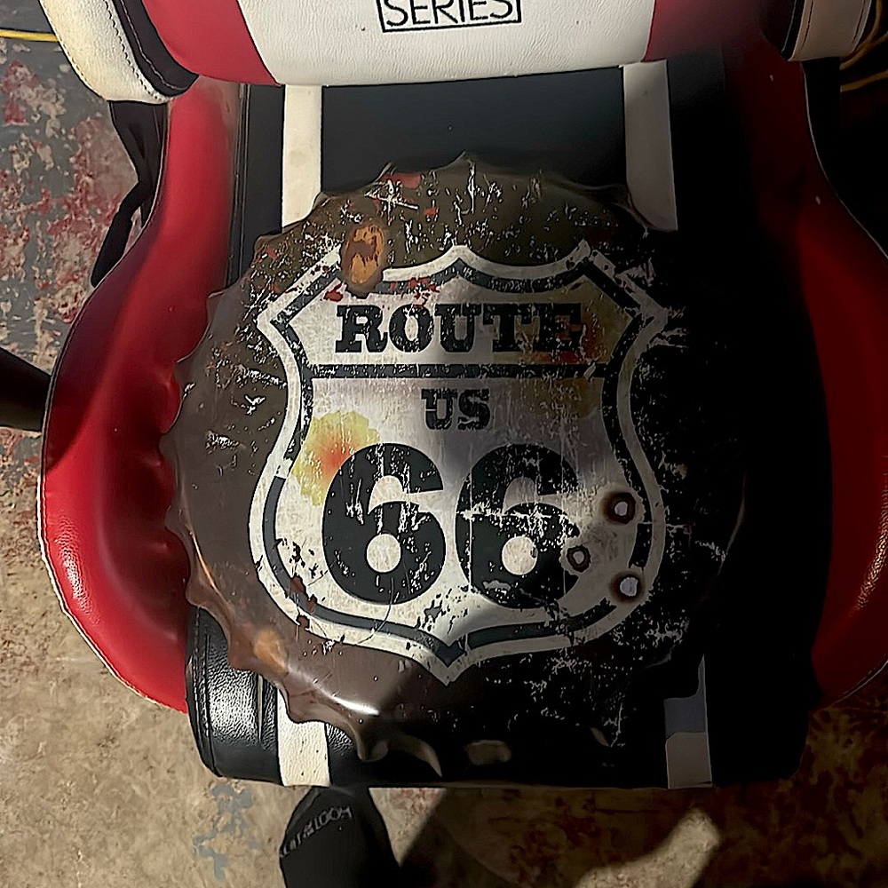 route US 66 big beer can for man cave or other home Places